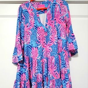 Lilly Pulitzer Pineapple Swing Dress NWOT